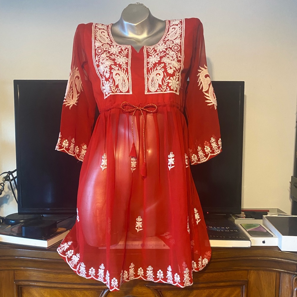 vestido size S color rojo